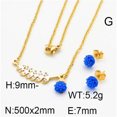 Steel Plastic Jewelry Set 1631257226(1)