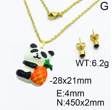 Steel Plastic Jewelry Set 1631247935(1)