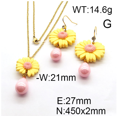 Steel Plastic Jewelry Set 1631254455(1)