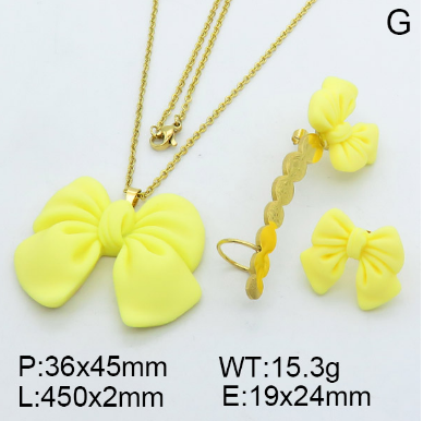 Steel Plastic Jewelry Set 1631254040(1)