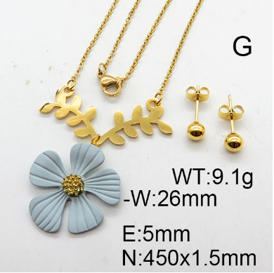 Steel Plastic Jewelry Set 1631264304 (3)