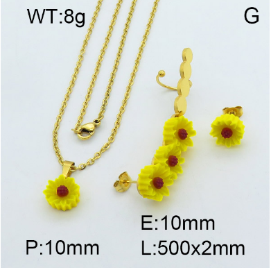 Steel Plastic Jewelry Set 1631255571(1)