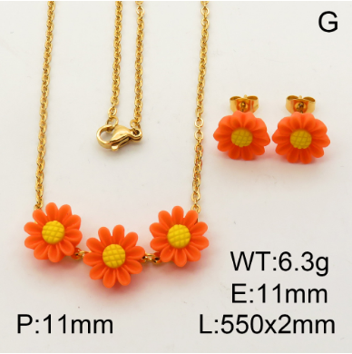 Steel Plastic Jewelry Set 1631265985(1)