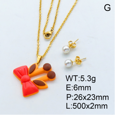 Steel Plastic Jewelry Set 1631264625(1)