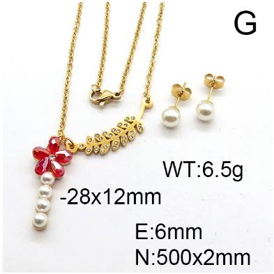 Steel Plastic Jewelry Set 1631254136(1)