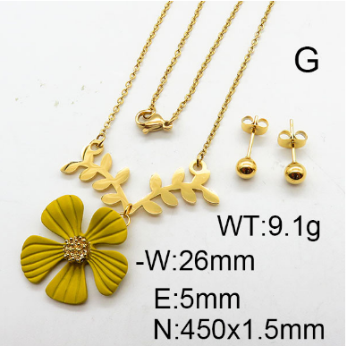 Steel Plastic Jewelry Set 1631264304(1)