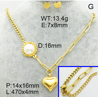 Steel Plastic Jewelry Set 1631154345(1)