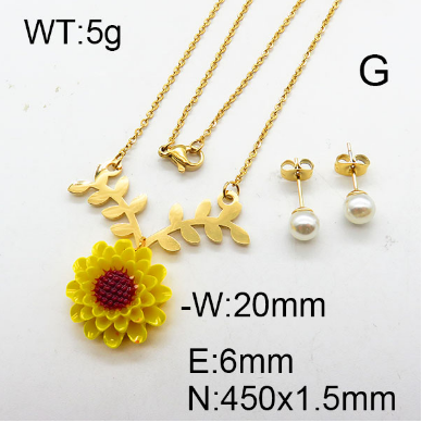 Steel Plastic Jewelry Set 1631265458(1)