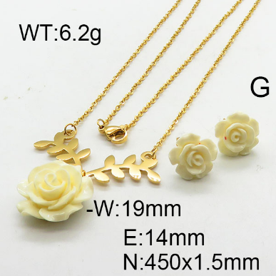 Steel Plastic Jewelry Set 1631265120 (2)