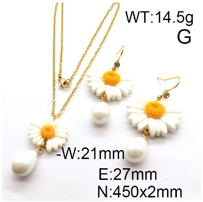 Steel Plastic Jewelry Set 1631254376