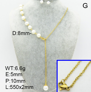 Steel Plastic Jewelry Set 1631154375(1)