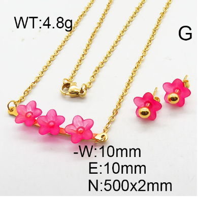 Steel Plastic Jewelry Set 1631264551 (3)