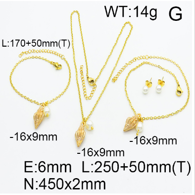 Steel Plastic Jewelry Set 1631154520(1)