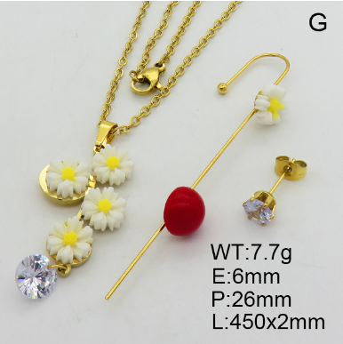 Steel Plastic Jewelry Set 1631154189(2)