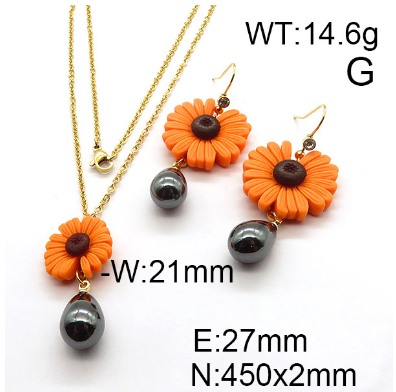 Steel Plastic Jewelry Set 1631254384(1)