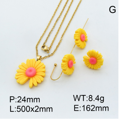 Steel Plastic Jewelry Set 1631256889(1)