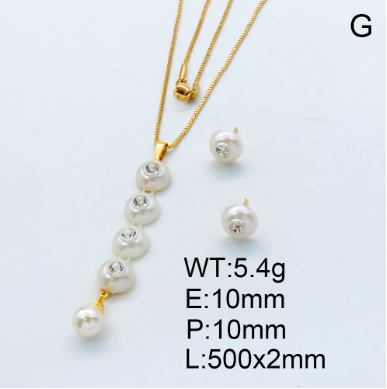 Steel Plastic Jewelry Set 1631264878 (4)