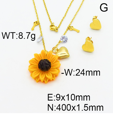 Steel Plastic Jewelry Set 1631153722(1)