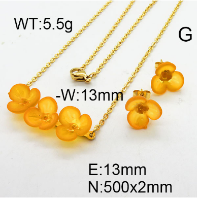 Steel Plastic Jewelry Set 1631264551(1)