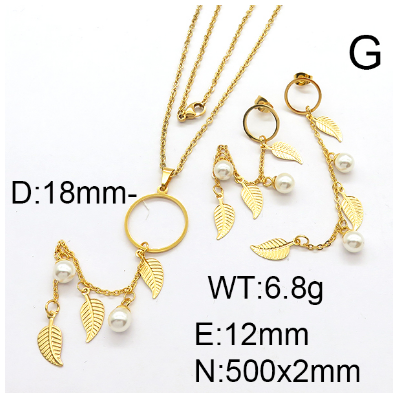 Steel Plastic Jewelry Set 1631254089(1)