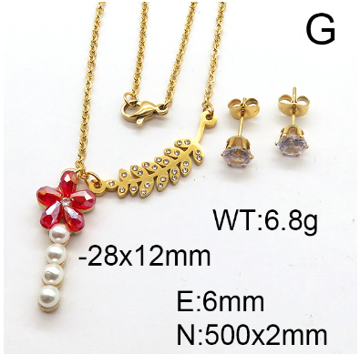 Steel Plastic Jewelry Set 1631254127(1)