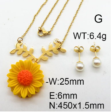 Steel Plastic Jewelry Set 1631265475(1)