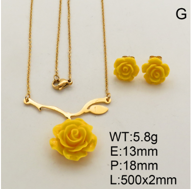 Steel Plastic Jewelry Set 1631265701(1)