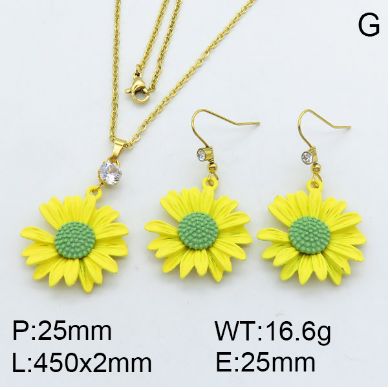 Steel Plastic Jewelry Set 1631254726(1)