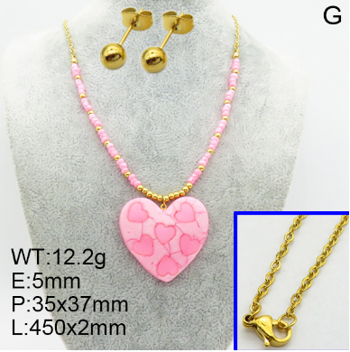 Steel Plastic Jewelry Set 1631154743(1)