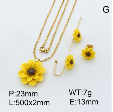 Steel Plastic Jewelry Set 1631256917(1)