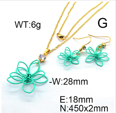 Steel Plastic Jewelry Set 1631255322(1)