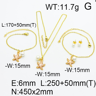 Steel Plastic Jewelry Set 1631154640(1)