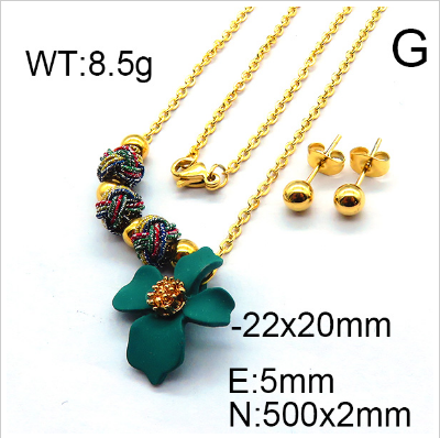 Steel Plastic Jewelry Set 1631255489(1)