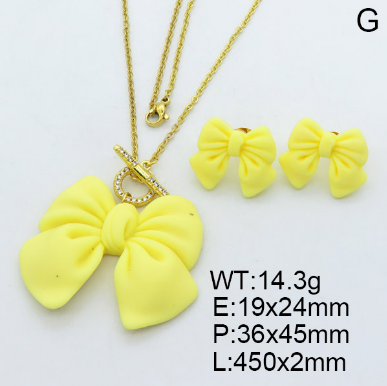 Steel Plastic Jewelry Set 1631254011(1)