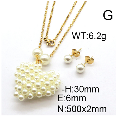 Steel Plastic Jewelry Set 1631254077(1)