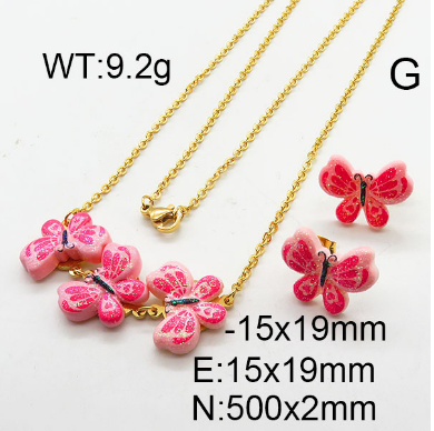 Steel Plastic Jewelry Set 1631264542(1)