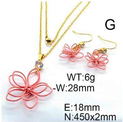 Steel Plastic Jewelry Set 1631255328(1)