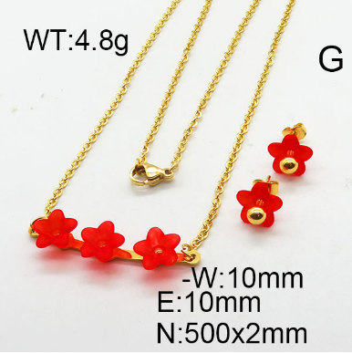 Steel Plastic Jewelry Set 1631265112(1)