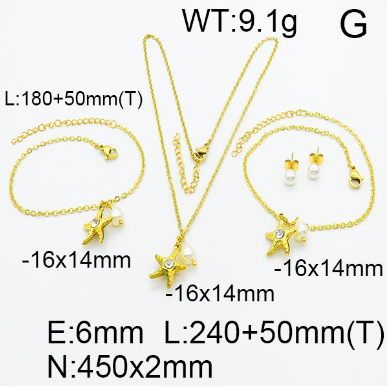 Steel Plastic Jewelry Set 1631154503(1)