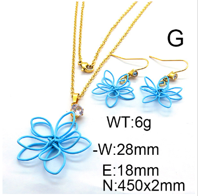 Steel Plastic Jewelry Set 1631255371(1)