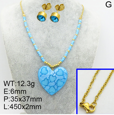 Steel Plastic Jewelry Set 1631154765(1)