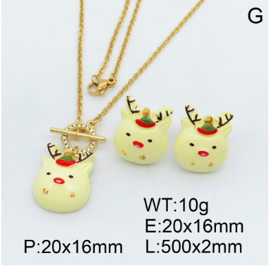 Steel Plastic Jewelry Set 1631256020(1)