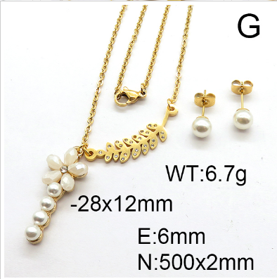 Steel Plastic Jewelry Set 1631254158(1)