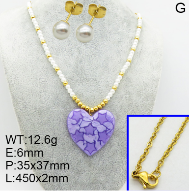 Steel Plastic Jewelry Set 1631154755(1)