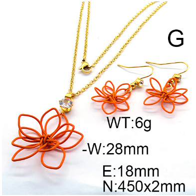 Steel Plastic Jewelry Set 1631255352(1)