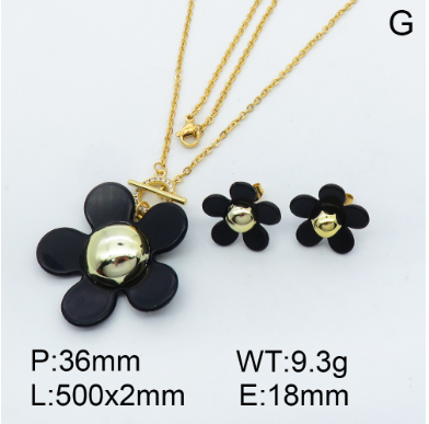 Steel Plastic Jewelry Set 1631255754(1)