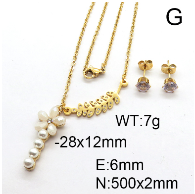 Steel Plastic Jewelry Set 1631254151(1)