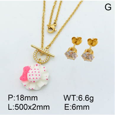 Steel Plastic Jewelry Set 1631255741(1)