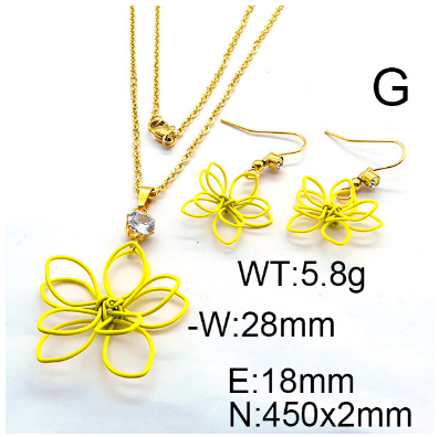 Steel Plastic Jewelry Set 1631255337(1)