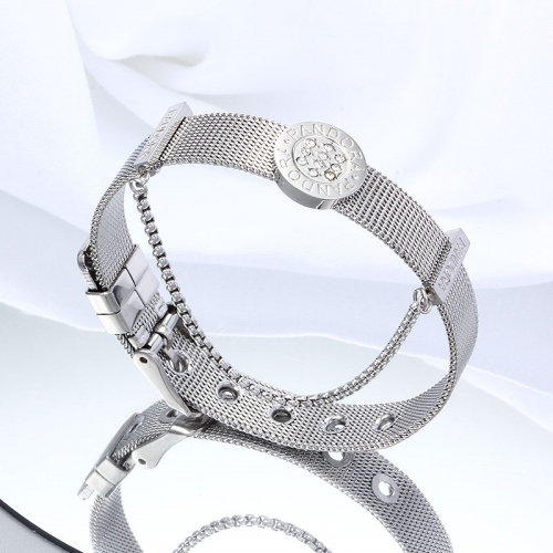 Steel Pandor*a Bracelet  ZH211007-TPDB001-S